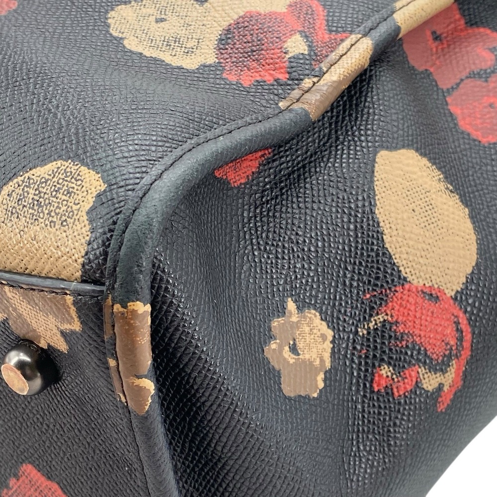 Coach Crosby Carryall Satchel Printed Crossgrain Leather Floral Print - Picture 9 of 16